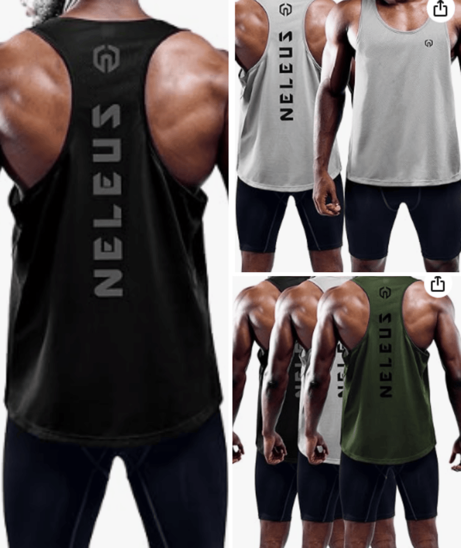 3-Pack Y-Back Muscle Tanks